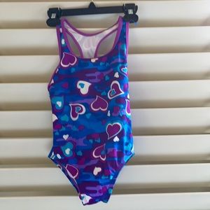 Speedo bathing suit size 8 hearts printed Infinity